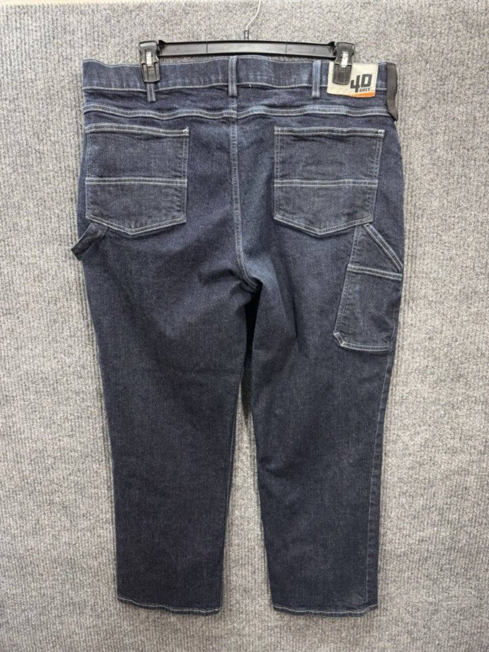 40 Grit Carpenter Jeans Mens 40x30 Blue Stretch Standard Fit Duluth Trading - Picture 2 of 7